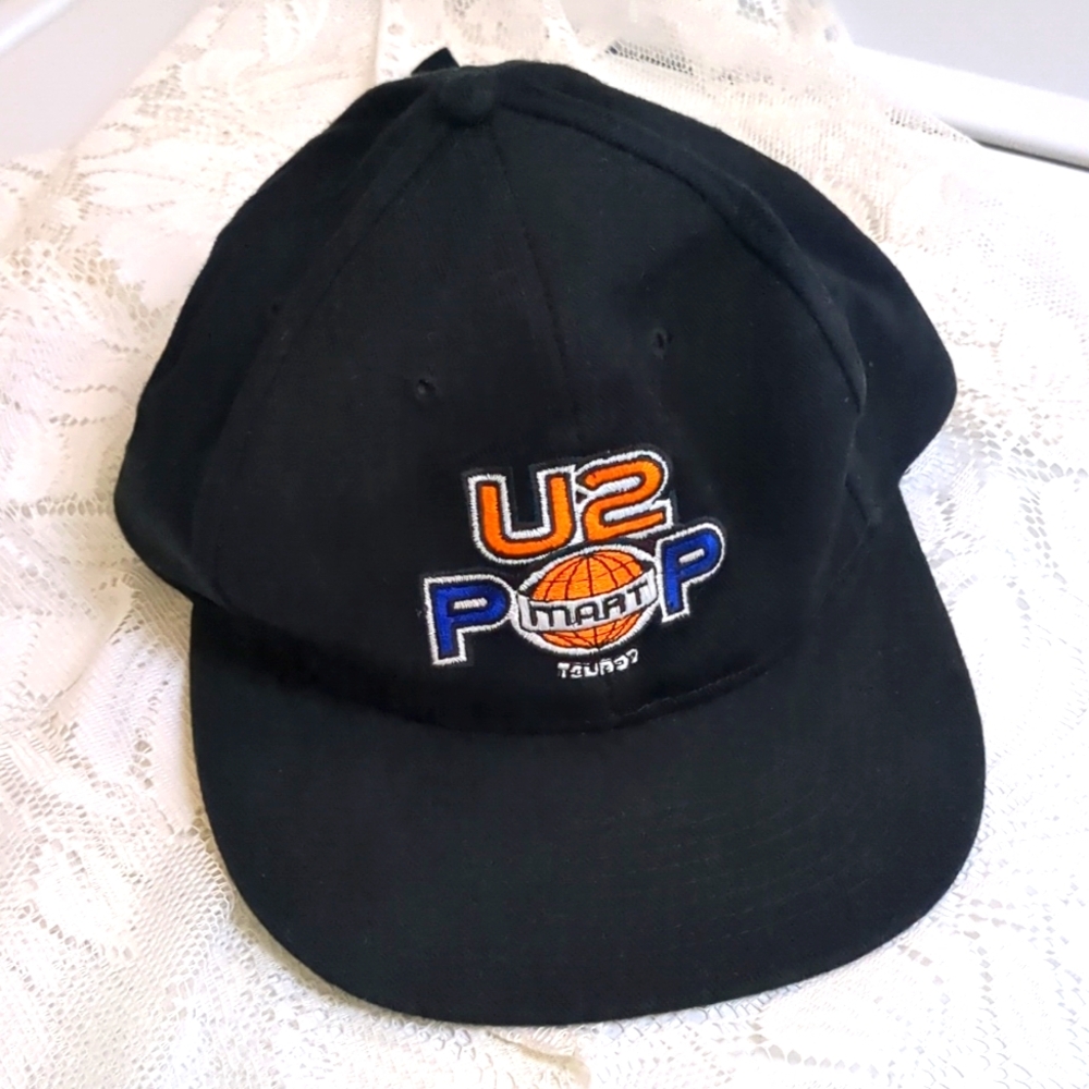 UNUSED Vintage U2 POP MART 1997 Tour Baseball Cap Hat Bono 90s